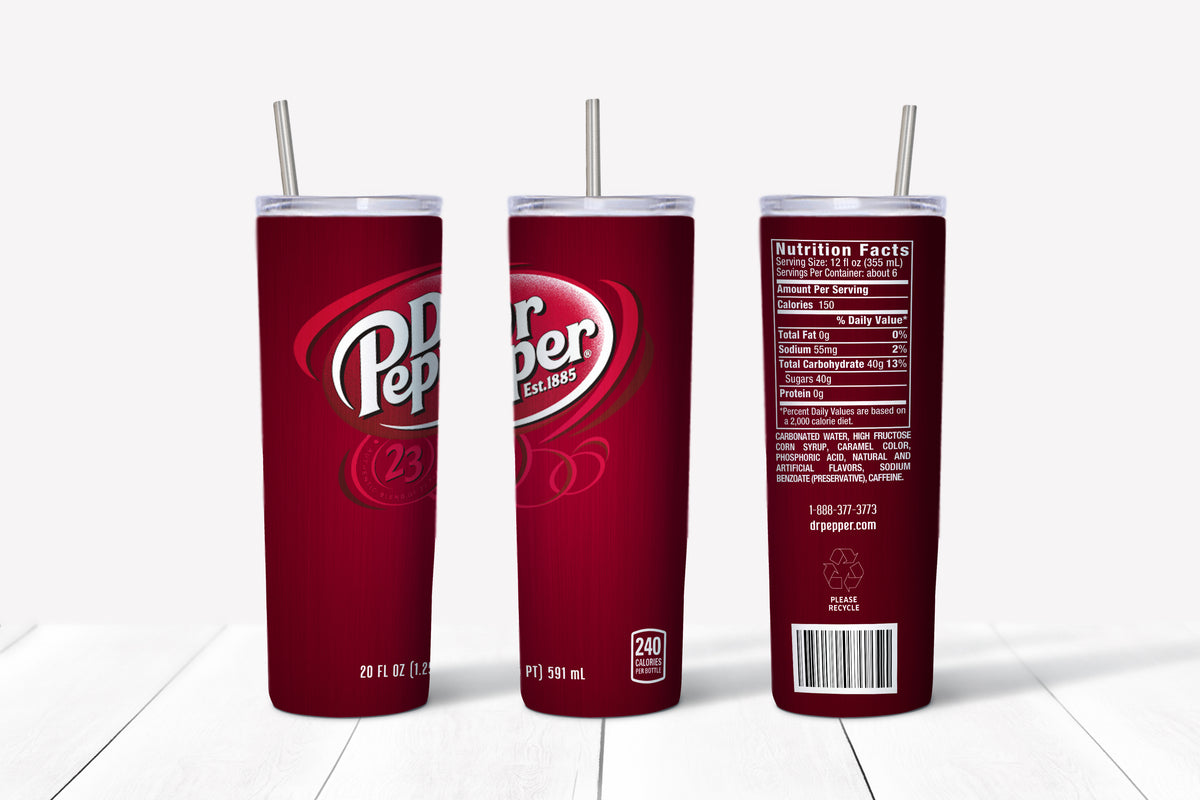 Dr. Pepper 20oz Straight Tumbler Transfer – Rustic Pineapple