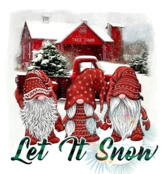 Let it Snow Gnomes T-Shirt Transfer