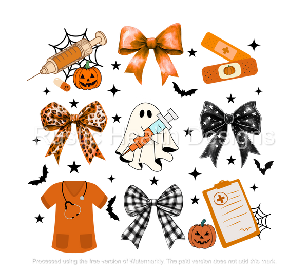 Halloween Healthcare Vibes T-Shirt Transfer