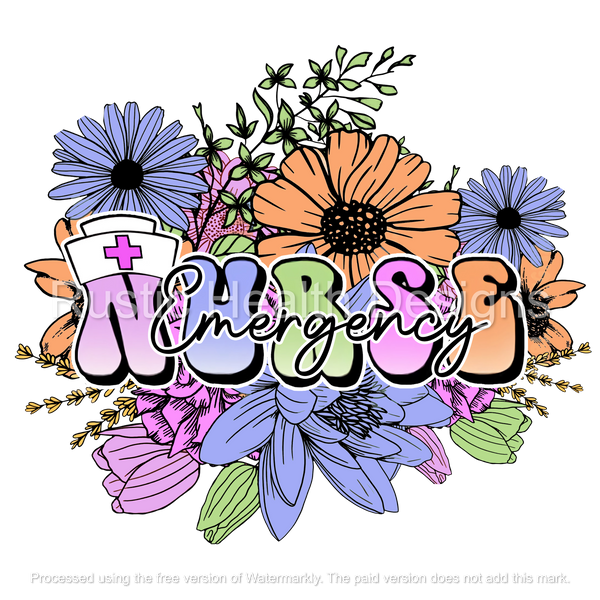 Emergency Nurse T-Shirt Transfer