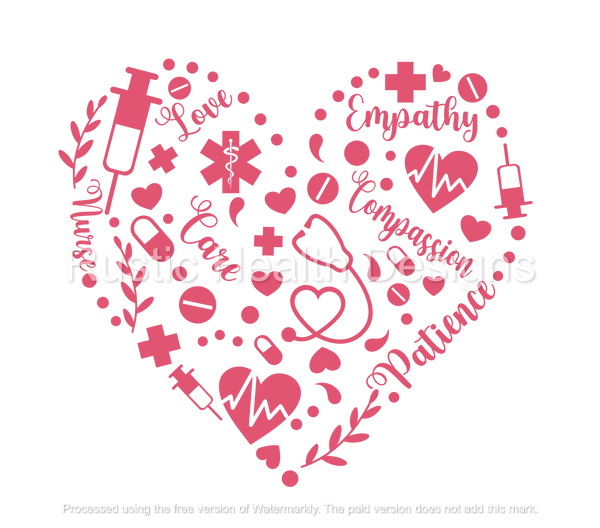 Healthcare Heart T-Shirt Transfer