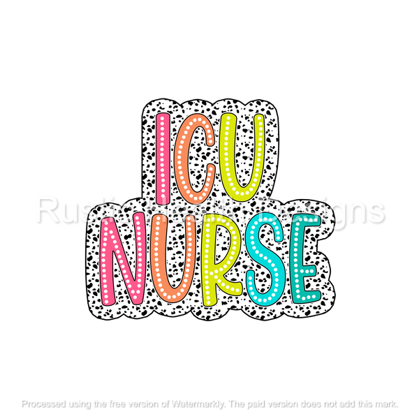 ICU Nurse T-Shirt Transfer