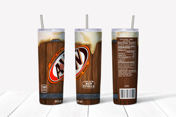A&W Rootbeer 20oz Straight Tumbler Transfer