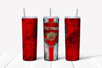 Arsenal Grunge 20oz Straight Tumbler Transfer