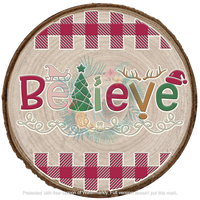 Believe Circle Ornament Transfer