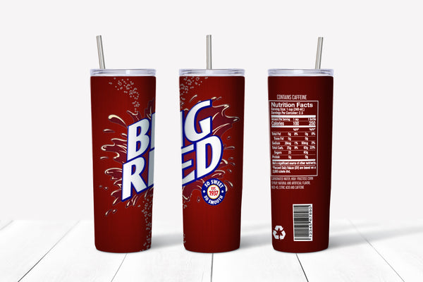 Big Red 20oz Straight Tumbler Transfer