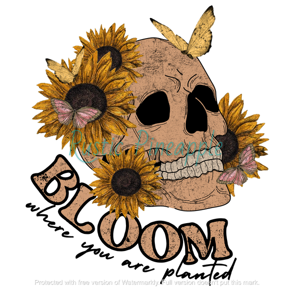 Bloom Where You Are T-Shirt Transfer