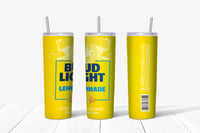 Bud Light Lemonade 20oz Straight Tumbler Transfer