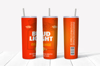 Bud Light Orange 20oz Straight Tumbler Transfer