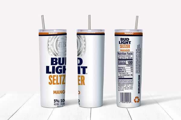 Bud Light Seltzer Mango 20oz Straight Tumbler Transfer