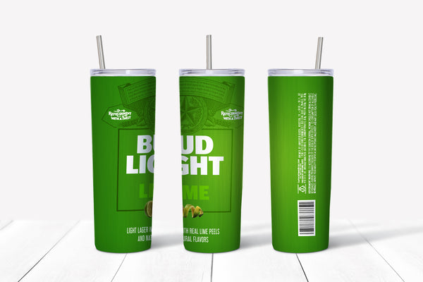 Bud Light Lime 20oz Straight Tumbler Transfer