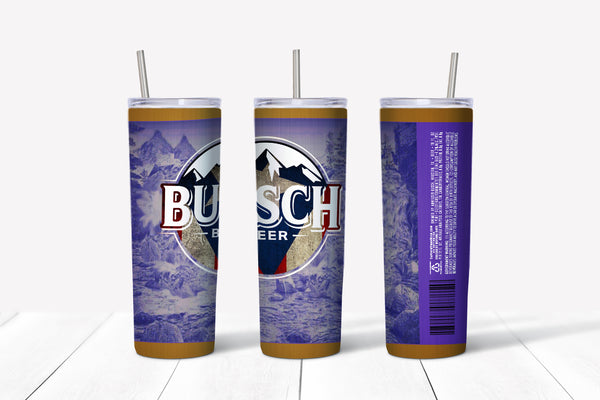 Busch Beer Puerto Rican Flag 20oz Straight Tumbler Transfer