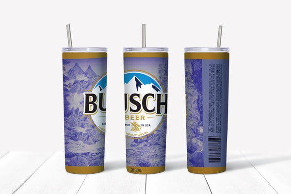 Busch Beer 20oz Straight Tumbler Transfer