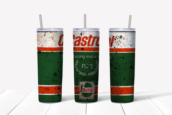 Castrol Racing Oil  20oz Straight Tumbler Transfer