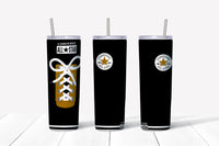 Converse Black and Gold 20oz Straight Tumbler Transfer