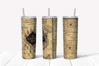 Marauders Map 20oz Straight Tumbler Transfer