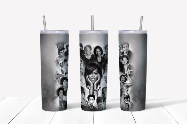 Influential Black Women 20oz Straight Tumbler Transfer