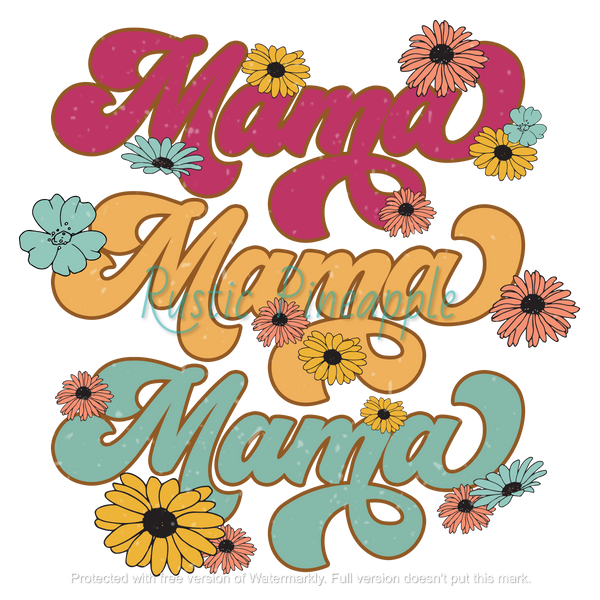 Flower Mama T-Shirt Transfer