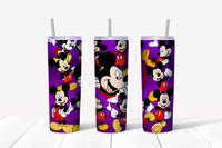 Purple Mickey Mouse 20oz Straight Transfer
