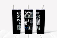 AF Grandpa 20oz Straight Tumbler Transfer