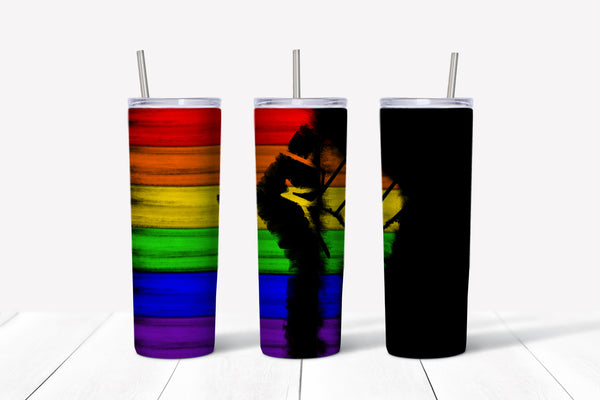 Pride - BLM Fist 20oz Straight Tumbler Transfer