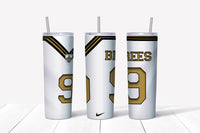 Saints Brees 20oz Straight Tumbler Transfer