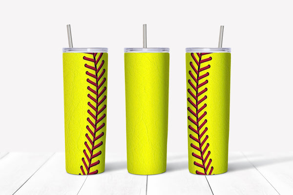 Softball 20oz Straight Transfer