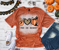 Peace Love Halloween T-Shirt