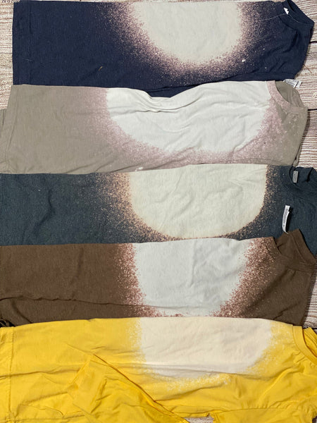 RTS Assorted Bleached Long Sleeve Shirt Bundle