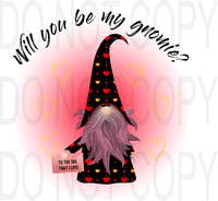 Will You Be My Gnomie T-shirt Transfer